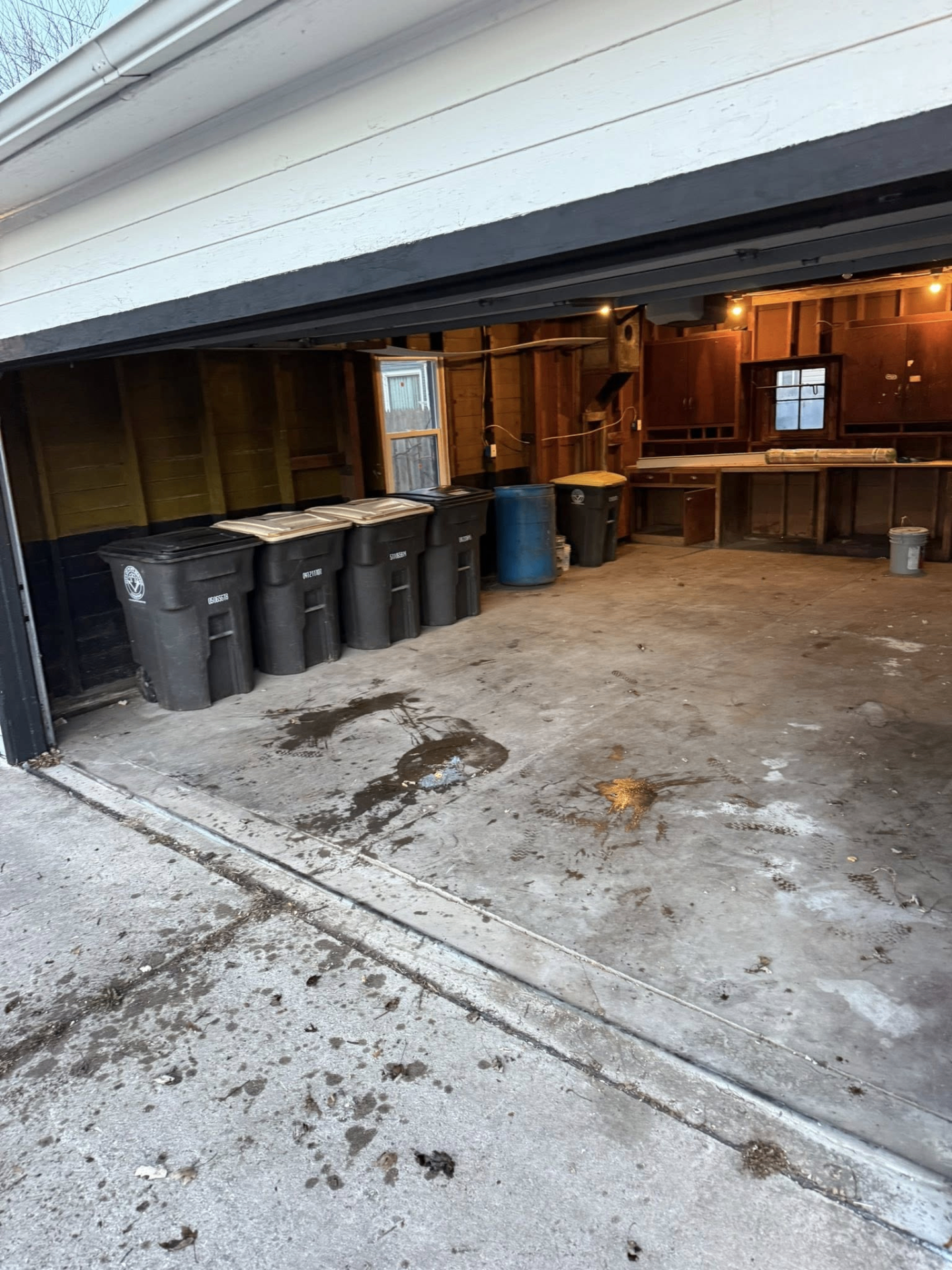 Garage space after cleanup