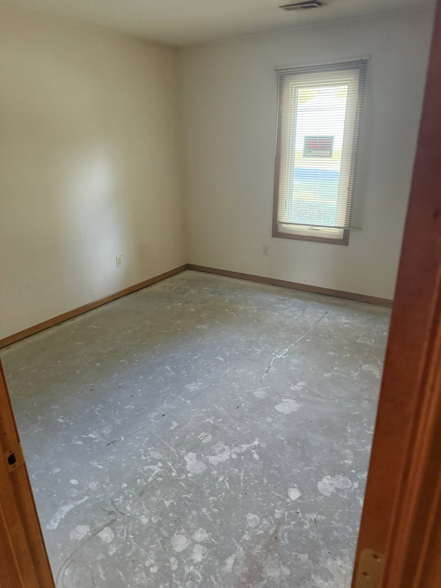 Bedroom after cleanout
